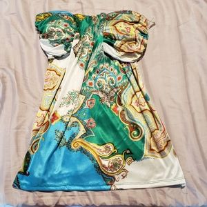 Colorful Karlie Strapless top